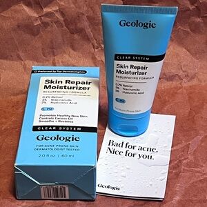 NIB Geologie Clear System Skin Repair and Moisturizer PM 2oz Cream